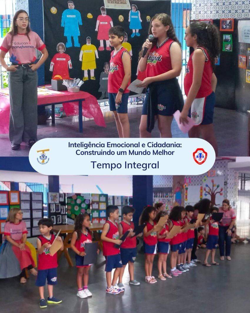 A culminância do projeto do 2° semestre com tema Inteligência Emocional e Cidadania