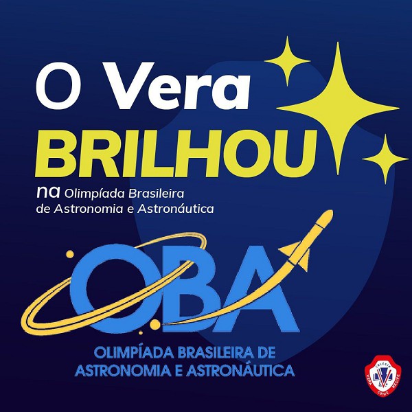 Vera brilhou na Olimpíada Brasileira de Astronomia e Astronáutica (OBA)!