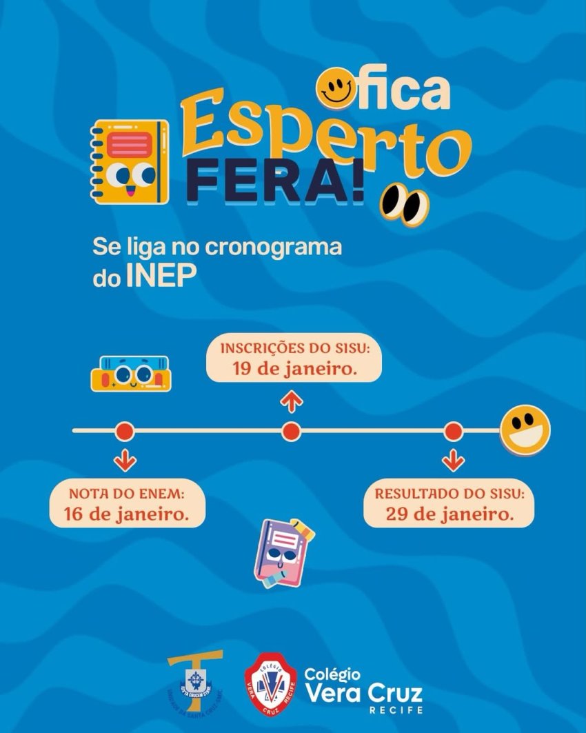 Fique de olho no cronograma do INEP!