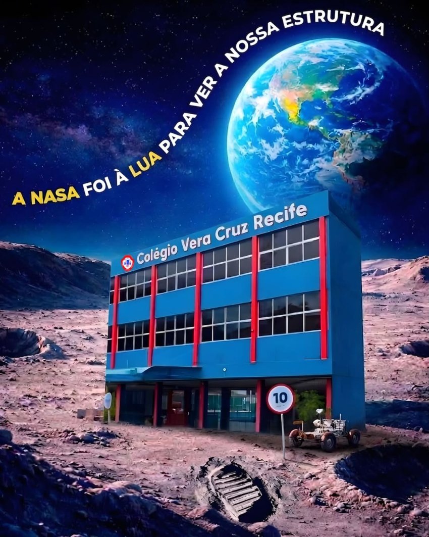 A NASA foi à lua para ver  a nossa estrutura